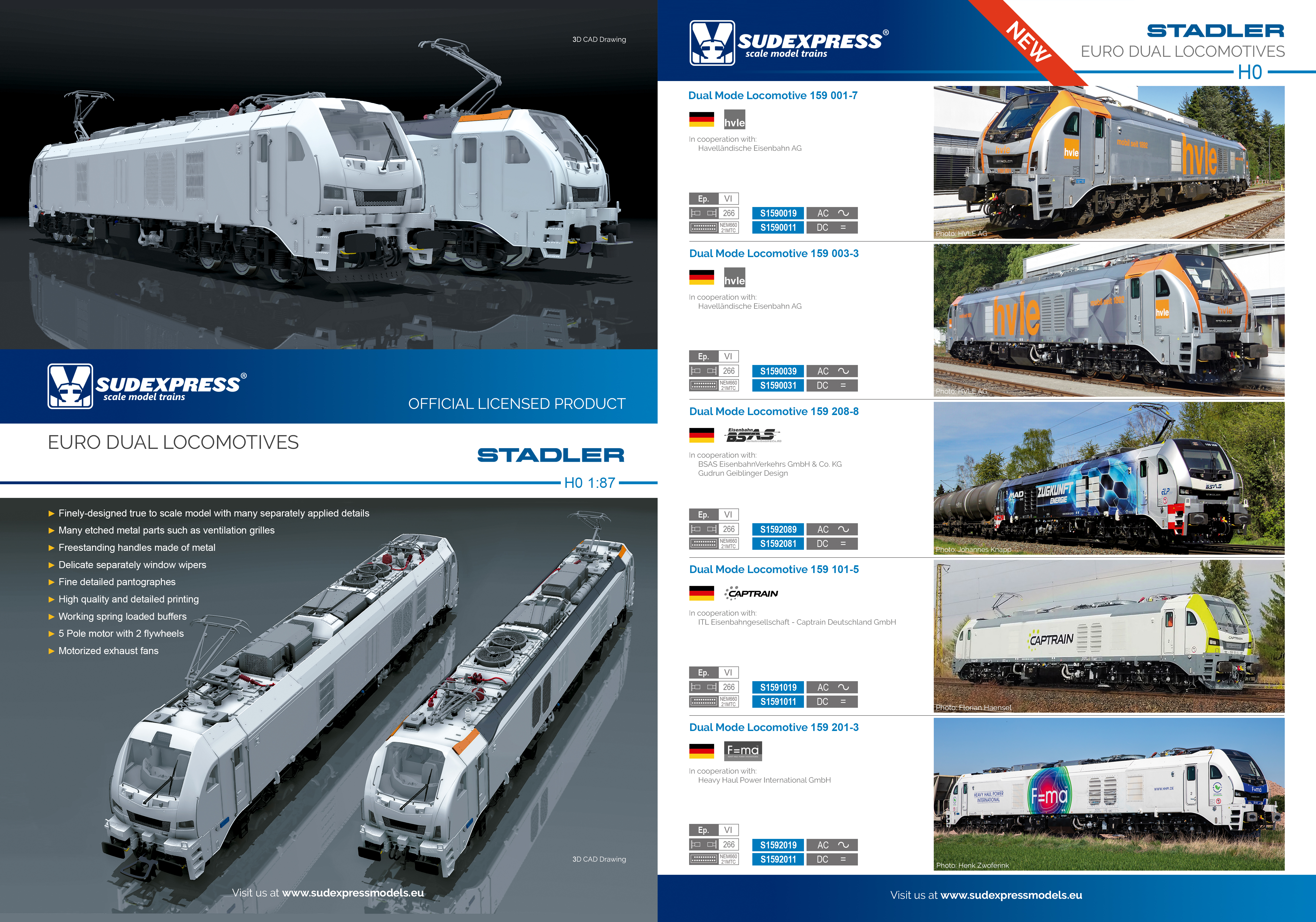 First edition of STADLER Euro Dual locomotives in H0 scale