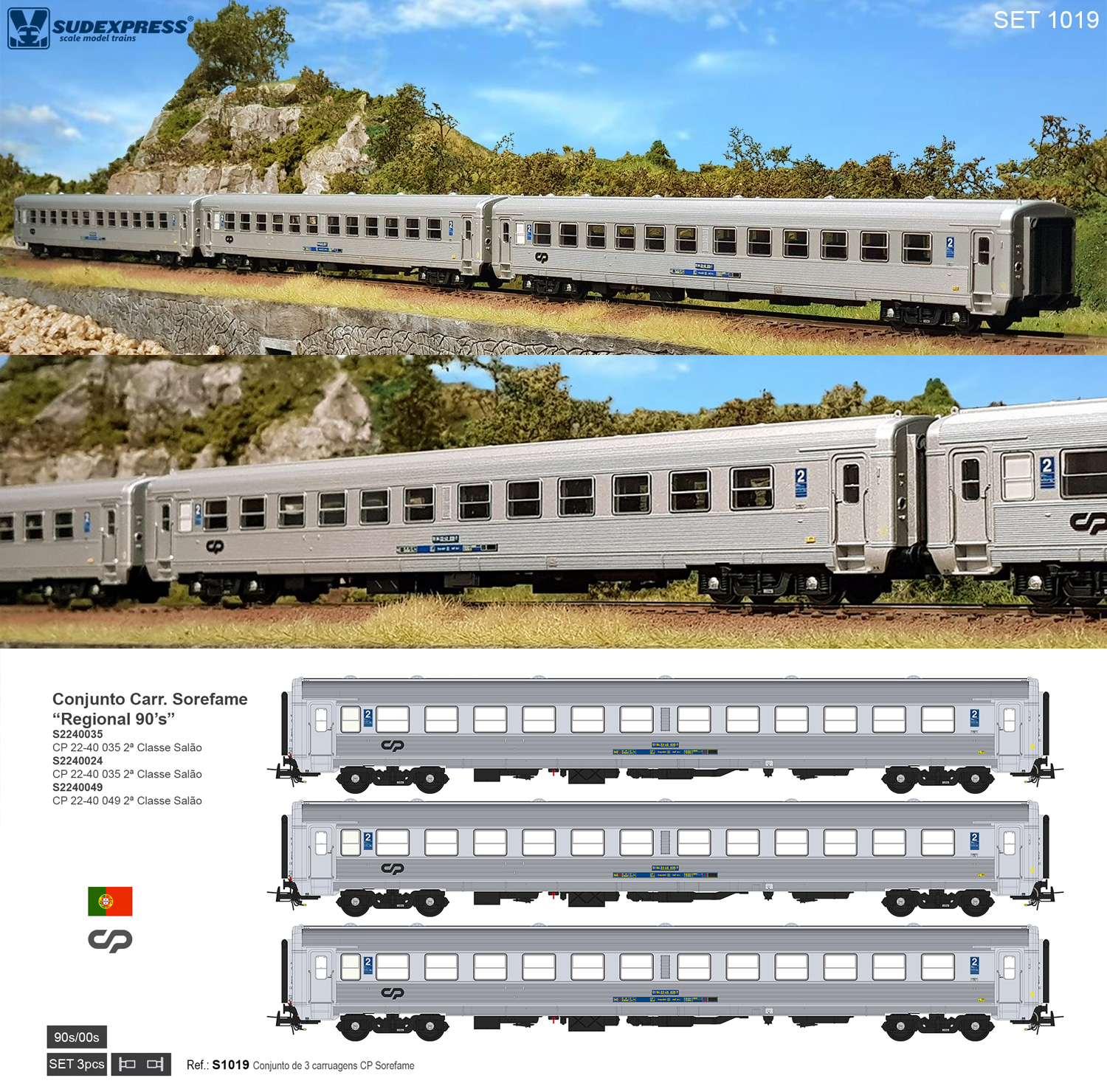 CP Sorefame Coaches: First delivery Set S1019