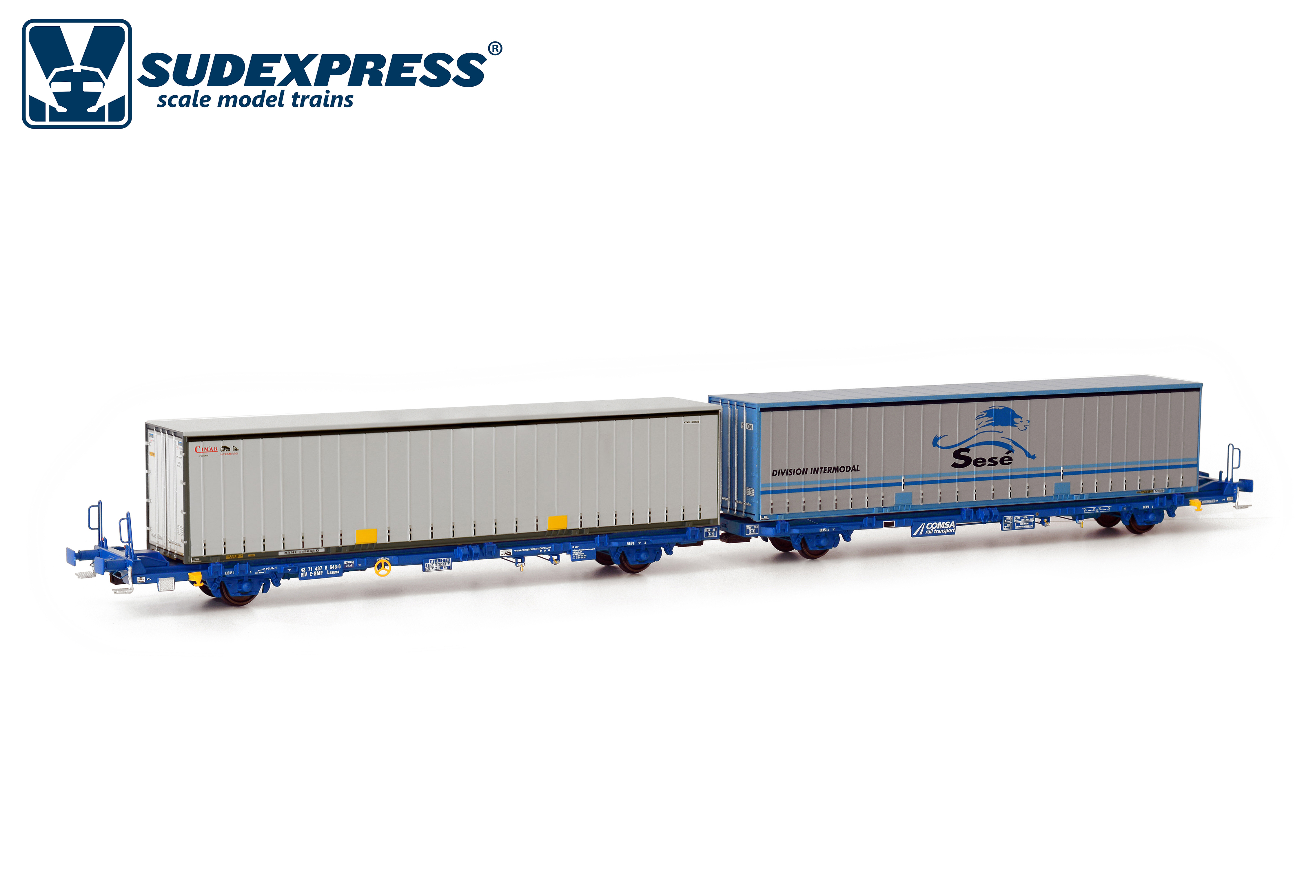 Sudexpress 40217 H0 Containerwagen Typ Laagrss Transfesa Schenker DB DC 